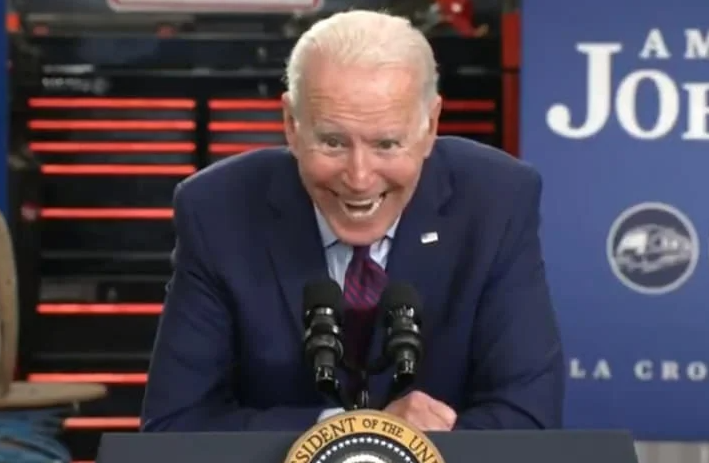 Biden insane face Blank Meme Template