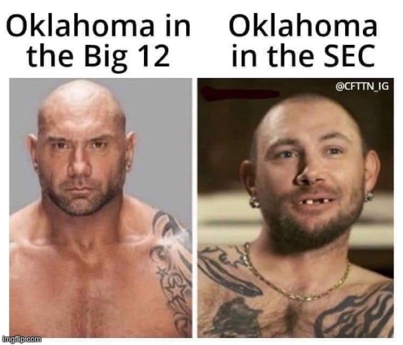 OK/ TX SEC | image tagged in sports | made w/ Imgflip meme maker