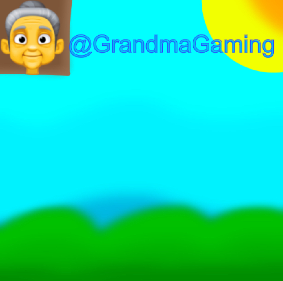 Grandma Gaming Blank Meme Template