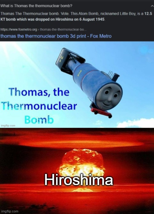 Hiroshima | image tagged in atomic bomb | made w/ Imgflip meme maker