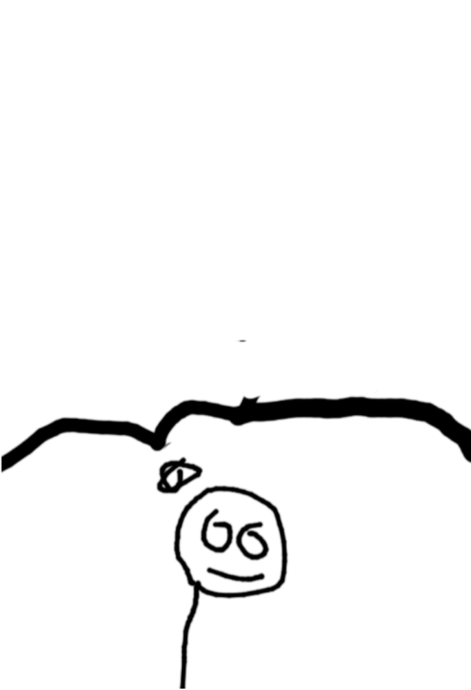 Stickman thinking Blank Meme Template