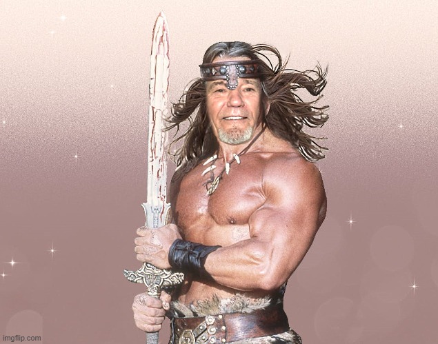 kewlnan the barbarian | image tagged in kewlew,photoshop | made w/ Imgflip meme maker