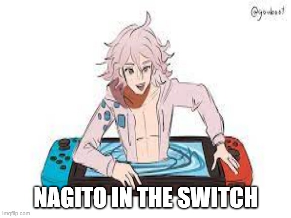 I DID NOT MAKE THIS. credit to @youbooz I found this in google images thought I'd show yall | NAGITO IN THE SWITCH | image tagged in danganronpa | made w/ Imgflip meme maker