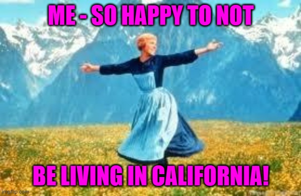 Look At All These Meme | ME - SO HAPPY TO NOT BE LIVING IN CALIFORNIA! | image tagged in memes,look at all these | made w/ Imgflip meme maker