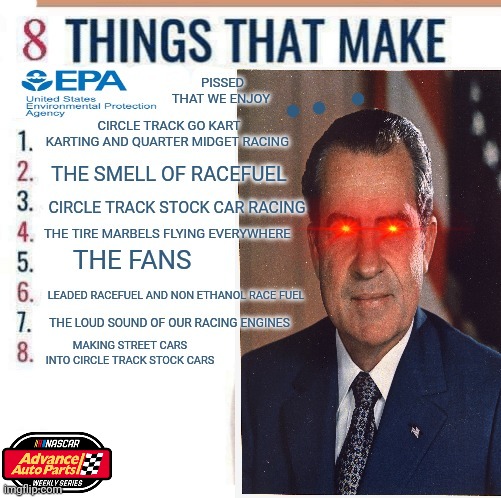 Things that make the epa pissed | image tagged in memes | made w/ Imgflip meme maker
