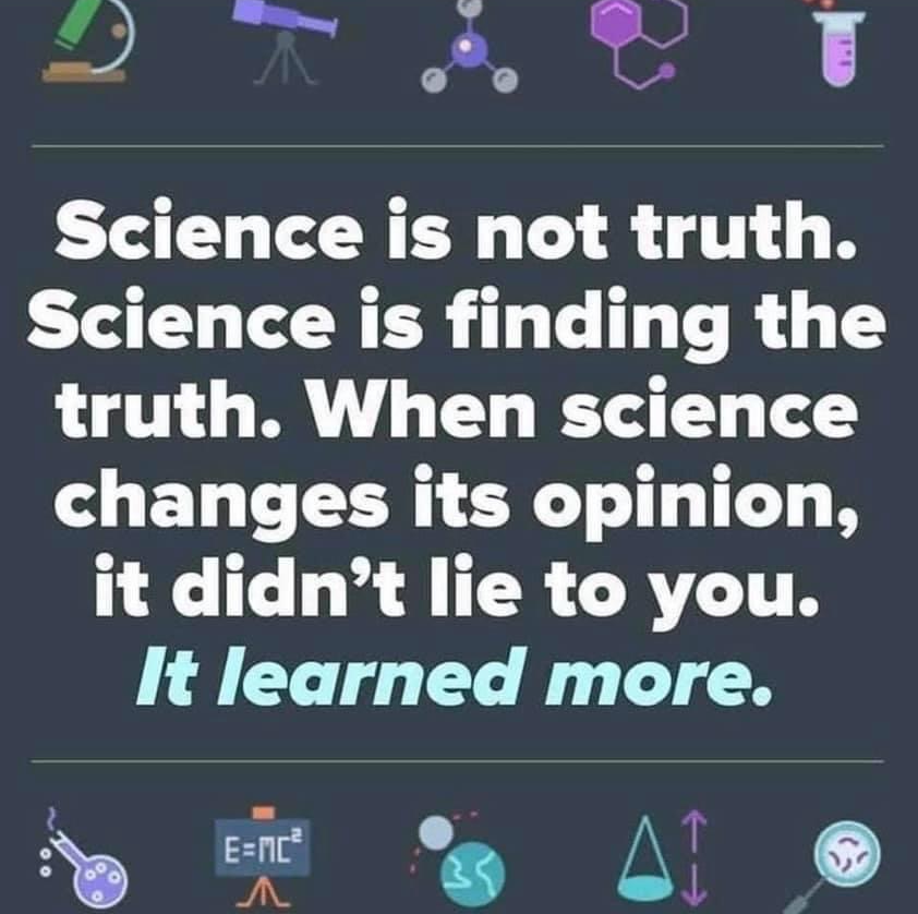 Science is not truth Blank Meme Template