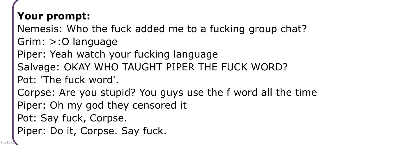 Makes sense since corpse is a beast and doesn’t know much words | image tagged in e | made w/ Imgflip meme maker