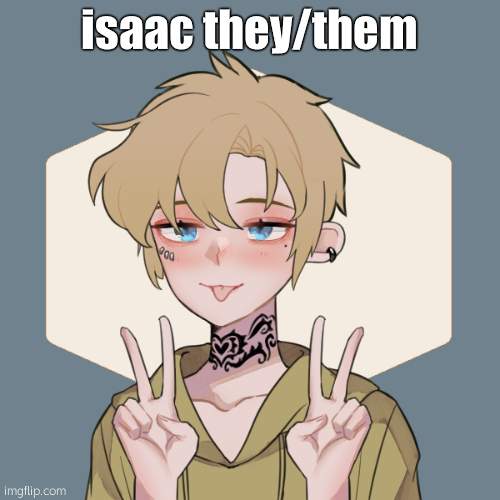 Bean OC Isac (she/they) | isaac they/them | image tagged in bean oc isac she/they | made w/ Imgflip meme maker