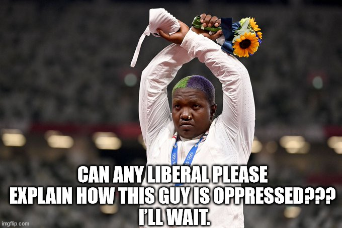 Dude wins a silver medal | CAN ANY LIBERAL PLEASE EXPLAIN HOW THIS GUY IS OPPRESSED???
 I’LL WAIT. | image tagged in successful black man | made w/ Imgflip meme maker
