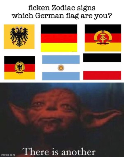 The OTHER one | image tagged in yoda there is another,memes,funny,germany,flag | made w/ Imgflip meme maker