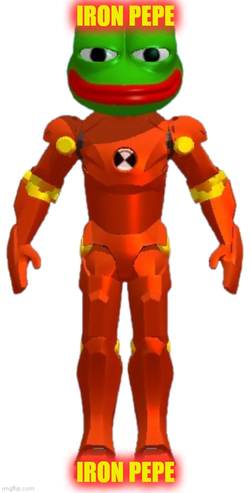 IRON PEPE; IRON PEPE | made w/ Imgflip meme maker