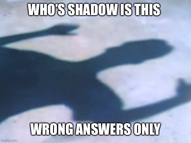 E | WHO’S SHADOW IS THIS; WRONG ANSWERS ONLY | made w/ Imgflip meme maker