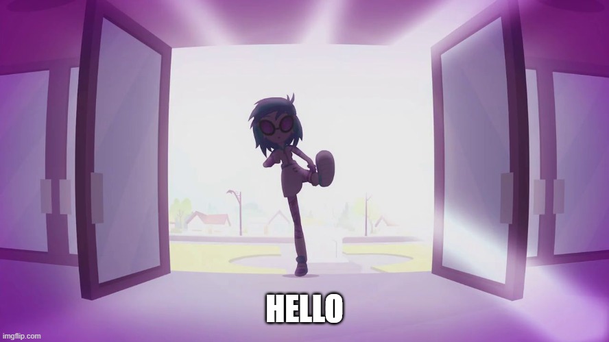 kick door | HELLO | image tagged in kick door | made w/ Imgflip meme maker