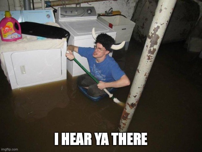 Laundry Viking Meme | I HEAR YA THERE | image tagged in memes,laundry viking | made w/ Imgflip meme maker