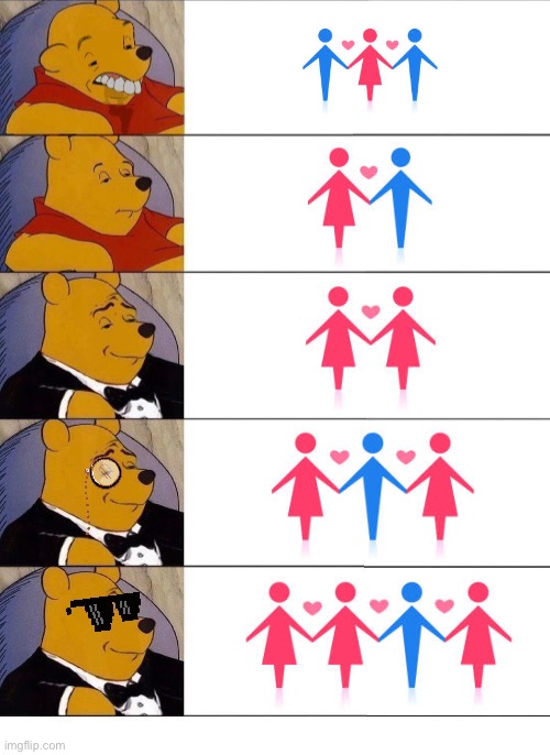 Winnie the Pooh v.20 | image tagged in winnie the pooh v 20,memes,tuxedo winnie the pooh,fun,dank memes,relationships | made w/ Imgflip meme maker