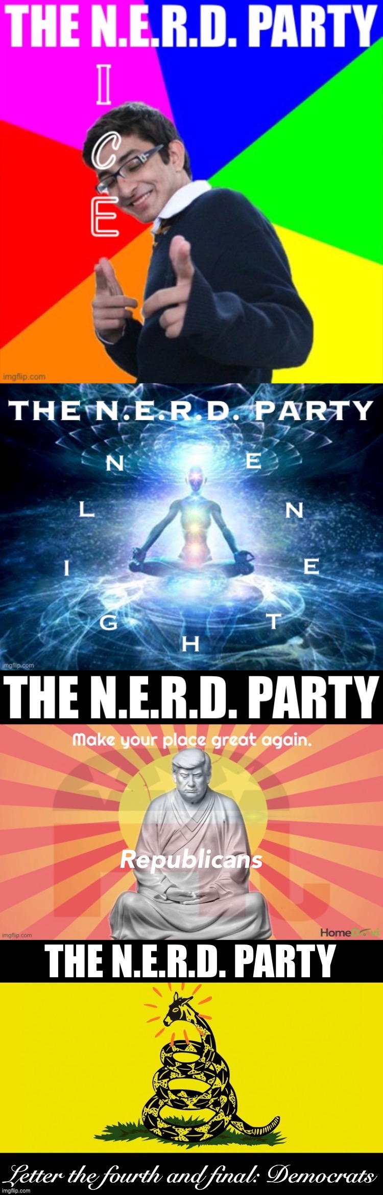 High Quality The Nerd Party full Blank Meme Template