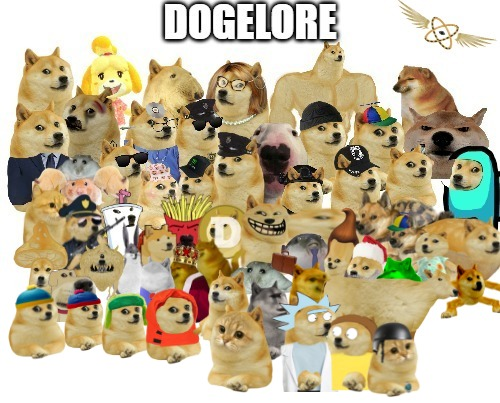 High Quality The Dogelore Audience Upscale - Classic Version Blank Meme Template