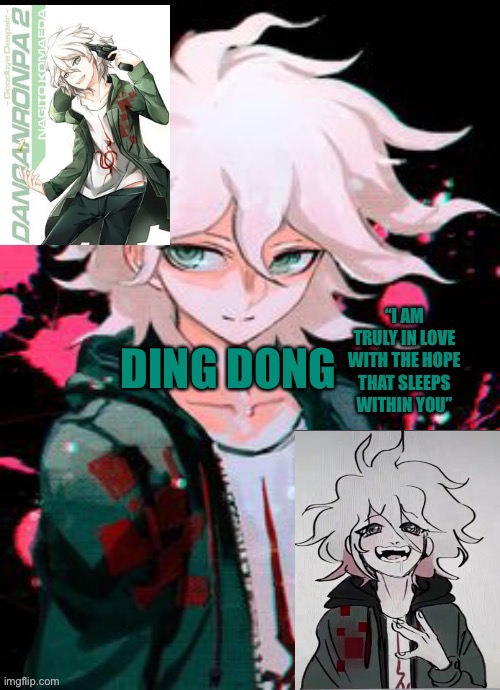Anime boys | DING DONG | image tagged in hope boi temp | made w/ Imgflip meme maker