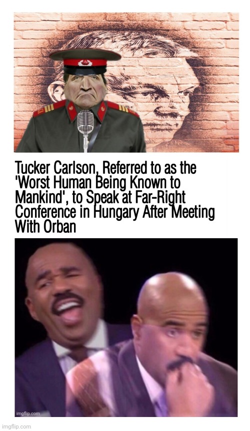 Tucker Carlson | image tagged in elitist,anti-democracy,fascist,pot stirrer,dangerous | made w/ Imgflip meme maker