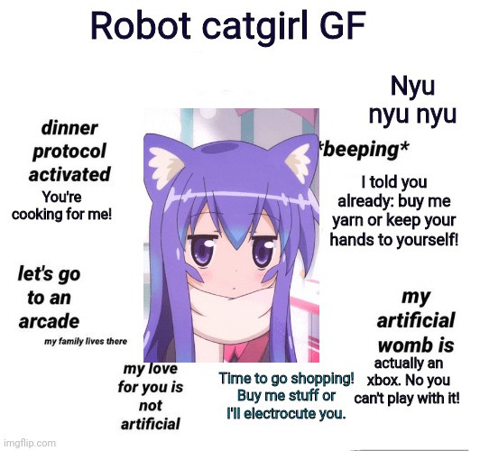 Robotic Cat Girl