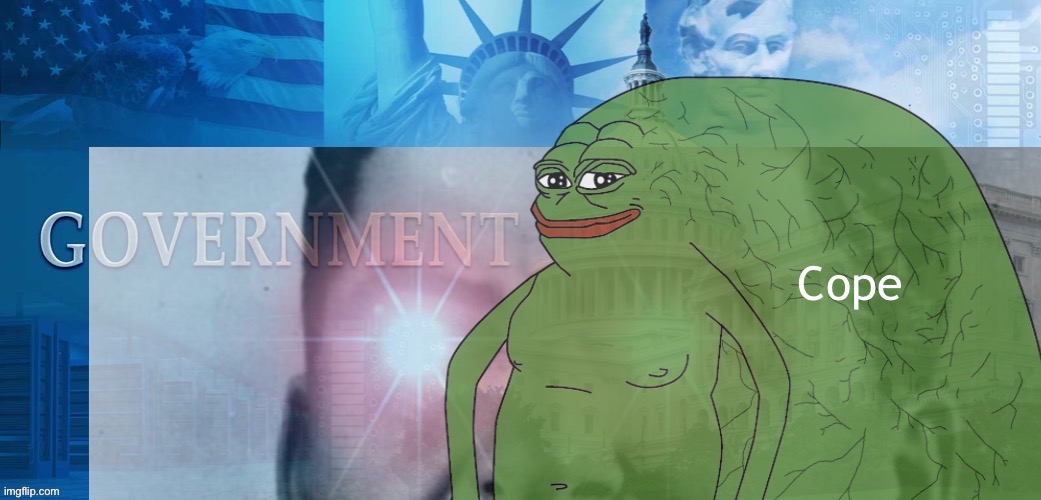 “Government by the Pepe, of the Pepe, for the Pepe.” | Cope | image tagged in pepe stalin government,pepe party,government,four score,and seven years ago,cope | made w/ Imgflip meme maker