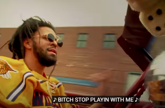 High Quality Bitch stop playin with me J. Cole Blank Meme Template