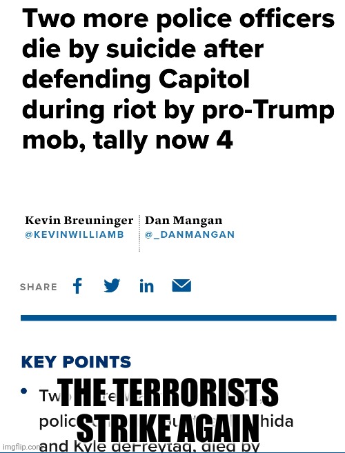 At least conservatives can stop pretending they support the police | THE TERRORISTS STRIKE AGAIN | image tagged in terrorism,maga,trump,conservatives,conservative hypocrisy | made w/ Imgflip meme maker