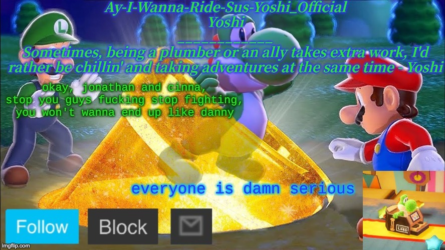 yoshi was here | made w/ Imgflip meme maker