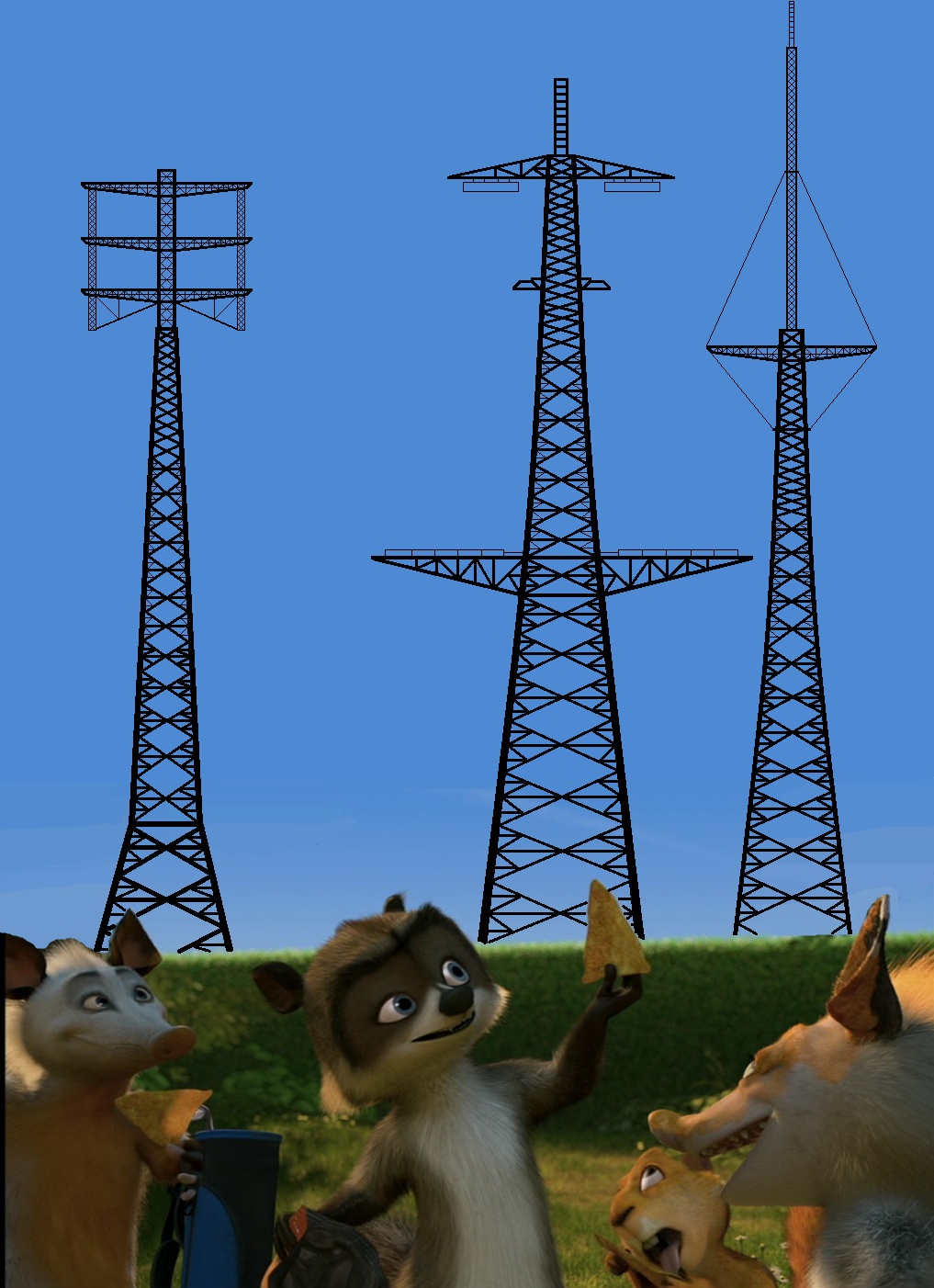 High Quality Over the Hedge Blank Meme Template
