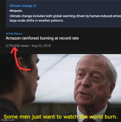 Some men just want to watch the world burn | image tagged in some men just want to watch the world burn | made w/ Imgflip meme maker