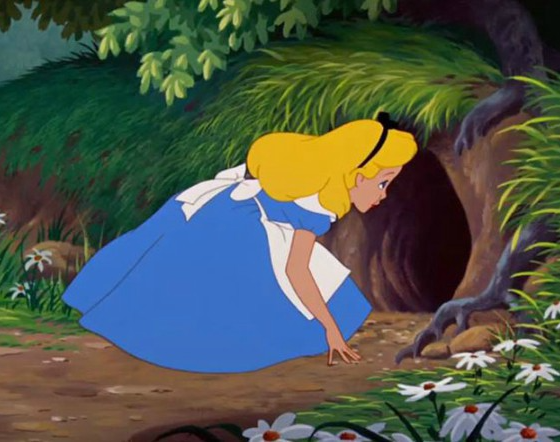 Alice In Wonderland Rabbit Hole Blank Meme Template