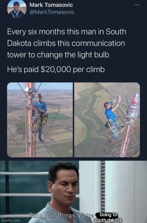 Going to south dakota | image tagged in pack your things google flights | made w/ Imgflip meme maker
