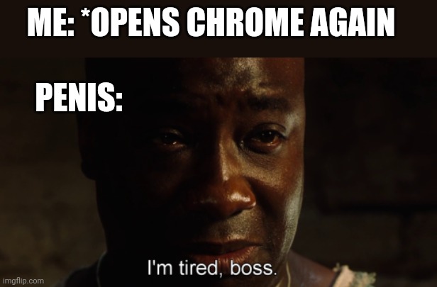 ME: *OPENS CHROME AGAIN; PENIS: | image tagged in funny memes | made w/ Imgflip meme maker