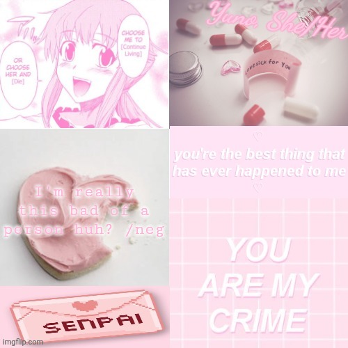 Yuno | I'm really this bad of a person huh? /neg | image tagged in yuno | made w/ Imgflip meme maker