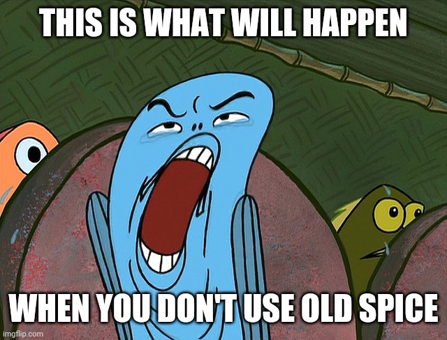 DEUUEAUGH |  THIS IS WHAT WILL HAPPEN; WHEN YOU DON'T USE OLD SPICE | image tagged in deuueaugh,memes,old spice,deodorant,disgusting | made w/ Imgflip meme maker
