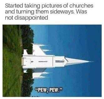 High Quality Church sideways Blank Meme Template