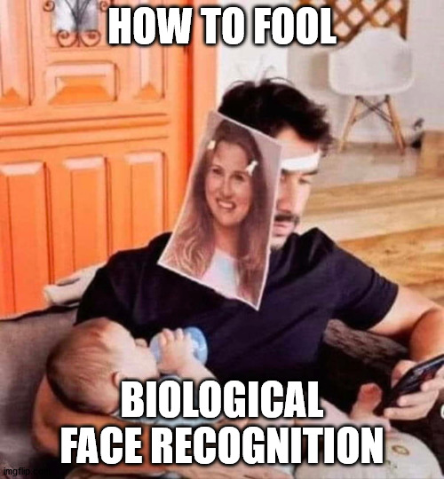 HOW TO FOOL; BIOLOGICAL FACE RECOGNITION | made w/ Imgflip meme maker