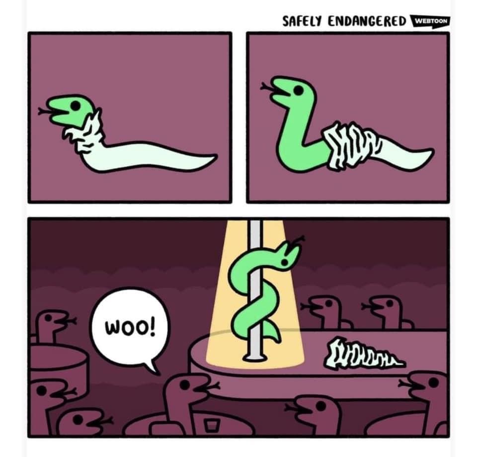 Snake pole dance Blank Meme Template