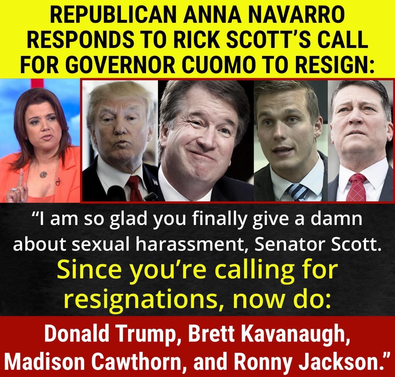 Rick Scott calls for Gov. Cuomo to resign Blank Meme Template