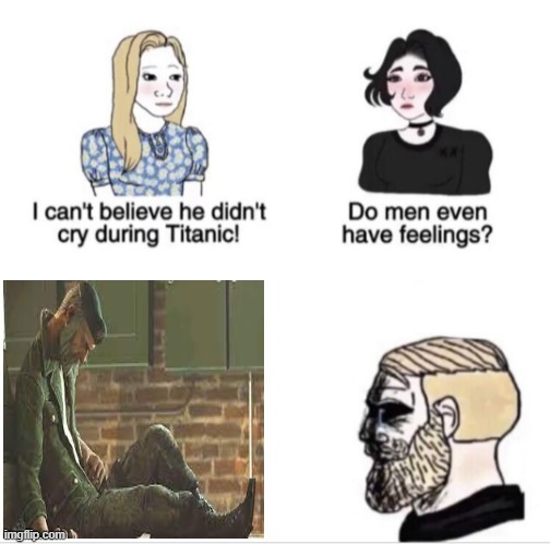 makes me wanna cry | image tagged in girls vs boys sad meme template,l4d | made w/ Imgflip meme maker