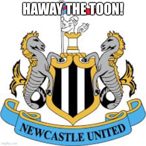 Newcastle | HAWAY THE TOON! | image tagged in newcastle | made w/ Imgflip meme maker