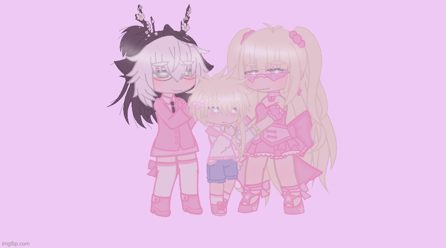 I made 3 new ocs! the black/white haired person is an assistant, smol boy is the child of blonde gorl, blonde gorl is a model an | made w/ Imgflip meme maker