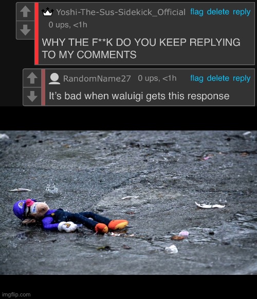 Welp | image tagged in waluigis fogoten | made w/ Imgflip meme maker