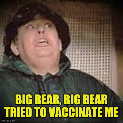 BIG BEAR, BIG BEAR TRIED TO VACCINATE ME | made w/ Imgflip meme maker