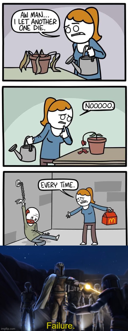 she keeps on failing to save stuff, she’s always too late. must have a problem with work too | image tagged in failure,funny,dark humor,death,comics/cartoons | made w/ Imgflip meme maker