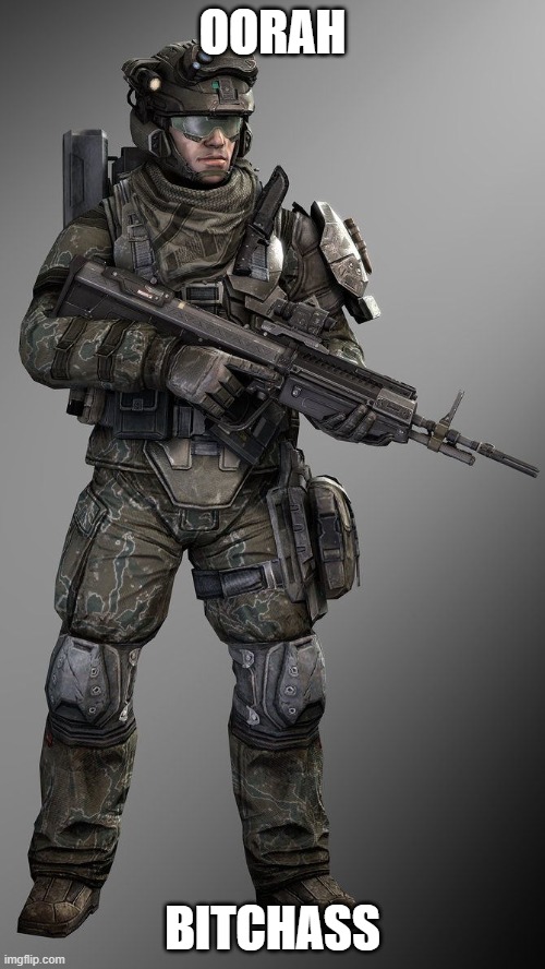 a marine i made up | OORAH; BITCHASS | image tagged in a marine i made up | made w/ Imgflip meme maker