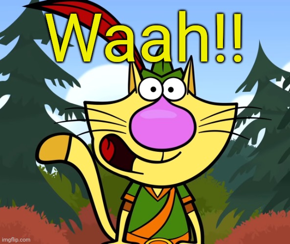 No Way!! (Nature Cat) | Waah!! | image tagged in no way nature cat | made w/ Imgflip meme maker