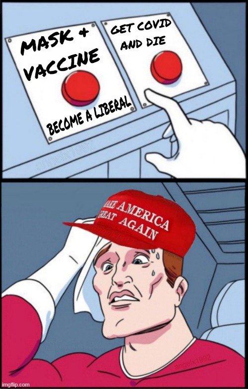 image tagged in vaccine,coronavirus,clown car republicans,covid-19,mask,scumbag republicans | made w/ Imgflip meme maker