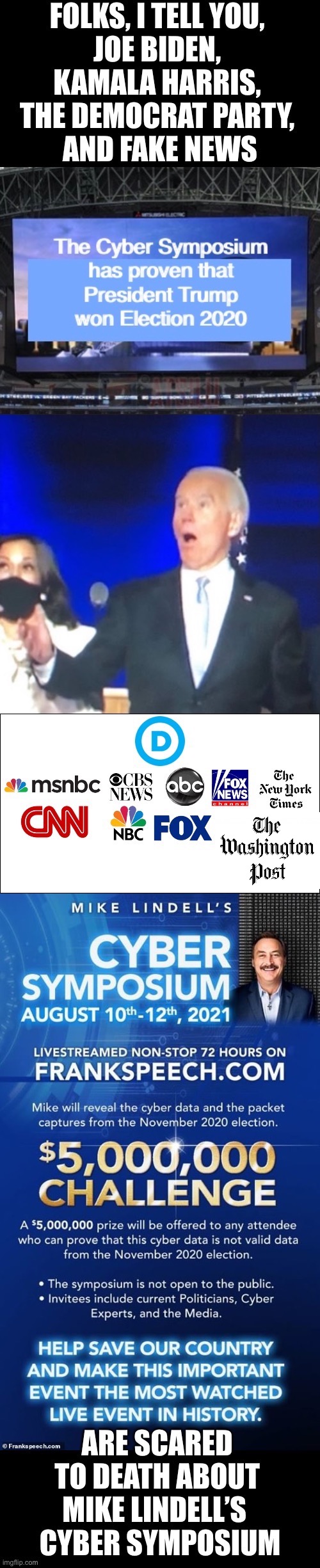 Oh yeah — they’re scared! | image tagged in president trump,election 2020,election fraud,voter fraud,democrat party,government corruption | made w/ Imgflip meme maker