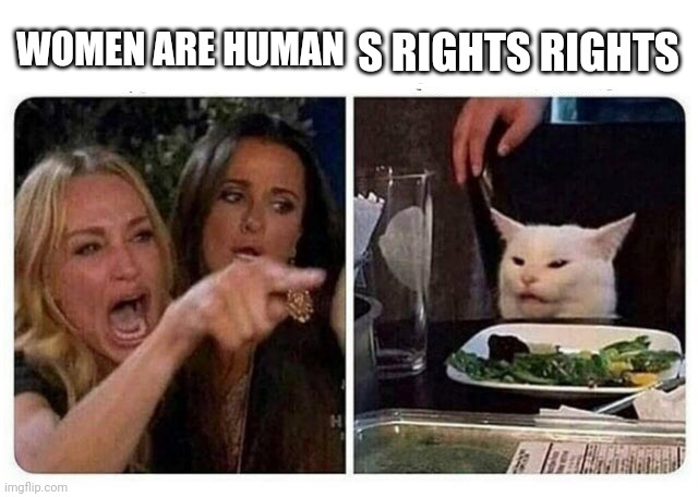WOMEN ARE HUMAN S RIGHTS RIGHTS | made w/ Imgflip meme maker